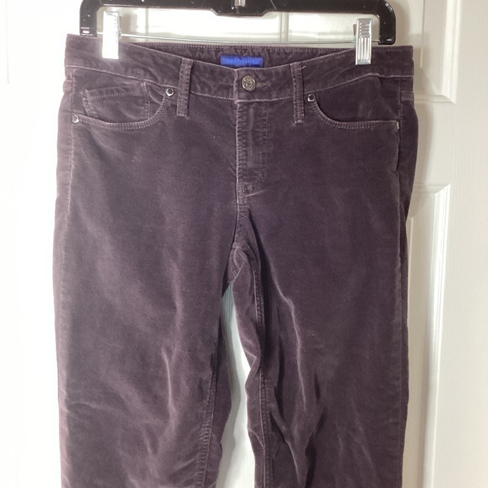 Martin + Osa Brown Straight Leg Velvet Jeans Sz 26S
